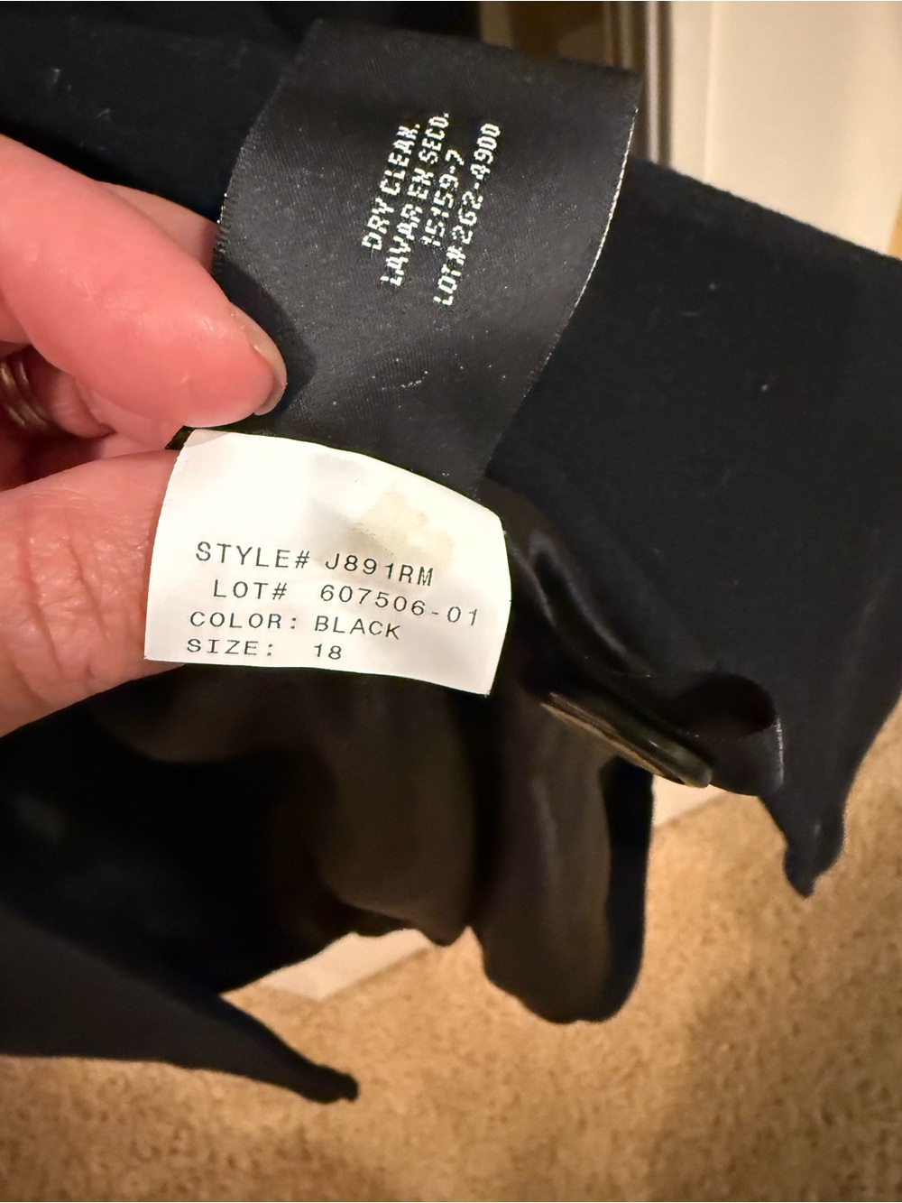 East 5th Women's Long Black Wool Trench Coat - Picture 3 of 4